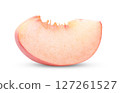Pink Peach isolated on white background 127261527