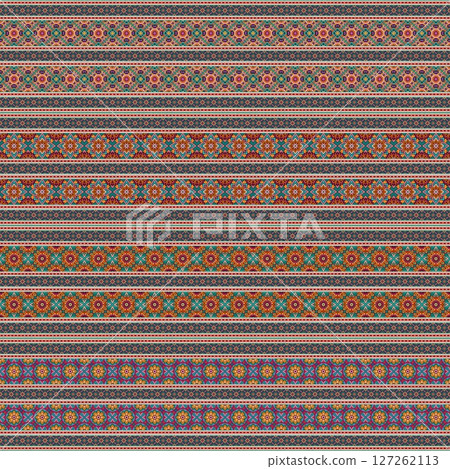 ethnic floral seamless pattern. abstract ornamental pattern 127262113