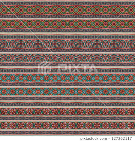 ethnic floral seamless pattern. abstract ornamental pattern ethnic floral seamless pattern. abstract ornamental pattern 127262117