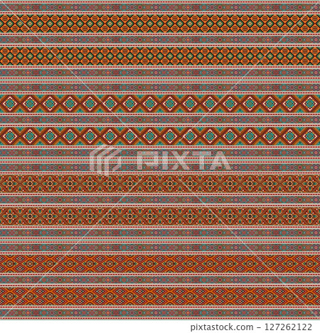 ethnic floral seamless pattern. abstract ornamental pattern ethnic floral seamless pattern. abstract ornamental pattern 127262122