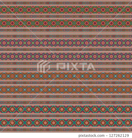 ethnic floral seamless pattern. abstract ornamental pattern 127262129