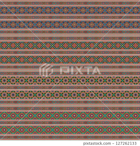 ethnic floral seamless pattern. abstract ornamental pattern 127262133