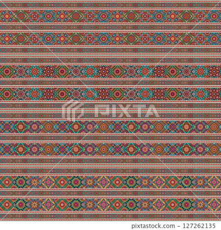 ethnic floral seamless pattern. abstract ornamental pattern ethnic floral seamless pattern. abstract ornamental pattern 127262135