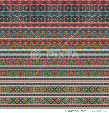 ethnic floral seamless pattern. abstract ornamental pattern 127262137