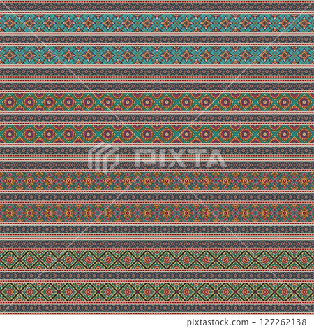 ethnic floral seamless pattern. abstract ornamental pattern ethnic floral seamless pattern. abstract ornamental pattern 127262138
