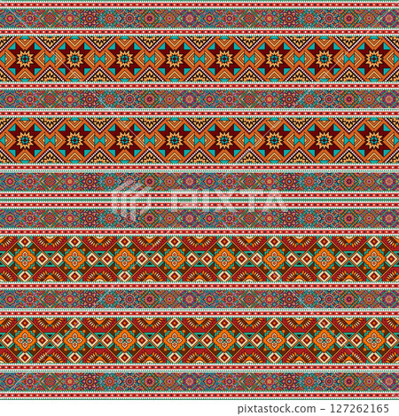 ethnic floral seamless pattern. abstract ornamental pattern ethnic floral seamless pattern. abstract ornamental pattern 127262165