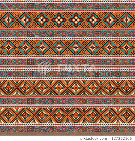 ethnic floral seamless pattern. abstract ornamental pattern ethnic floral seamless pattern. abstract ornamental pattern 127262166