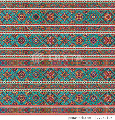 ethnic floral seamless pattern. abstract ornamental pattern 127262196