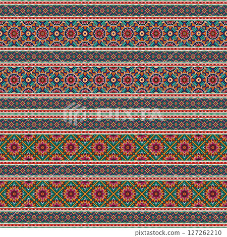 ethnic floral seamless pattern. abstract ornamental pattern 127262210