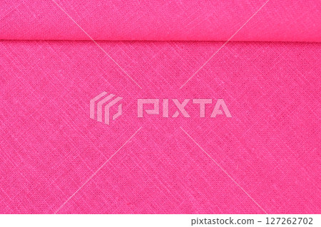 pink hemp viscose natural fabric cloth color, sackcloth rough texture of textile fashion 127262702