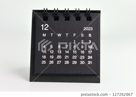 black 2024 calendar isolated on white background black 2024 calendar isolated on white background 127262867