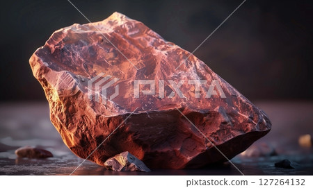 Red stone igneous rock type with metal mineral composition of rocks Red stone igneous rock type with metal mineral composition of rocks 127264132