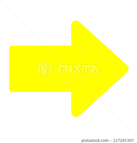 Simple yellow right arrow icon 127265307