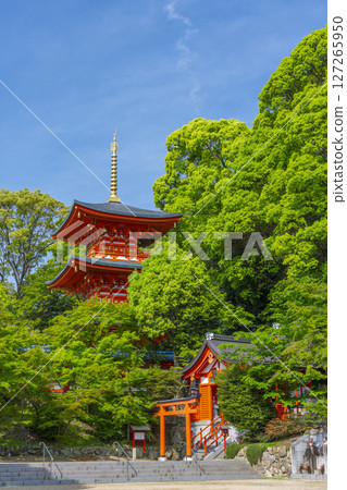 Suma-dera Temple: Three-story pagoda and Shusse Inari Shrine 127265950