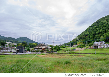 Mountain village landscape 127266750