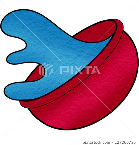 The illustration of a water bowl The illustration of a water bowl 127266756