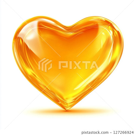 金色心形水滴漂浮的 AI 影像 127266924