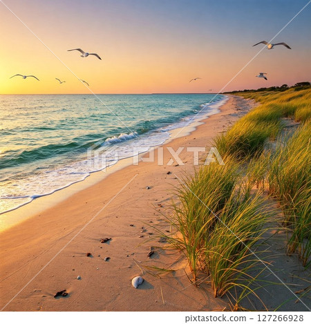 Sunset beach 127266928