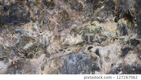 Abstract Stone Background. Ancient Earth Surface.Wide view 127267062