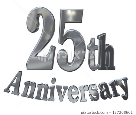 3DCG文字“25週年/25週年紀念馬克·斯帕克” 3DCG文字“25週年/25週年紀念馬克·斯帕克” 127268661