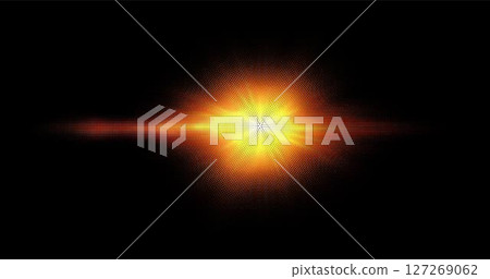 Mosaic image of light source from hexagons. Honeycomb structure. Vector illustration. Mosaic image of light source from hexagons. Honeycomb structure. Vector illustration. 127269062