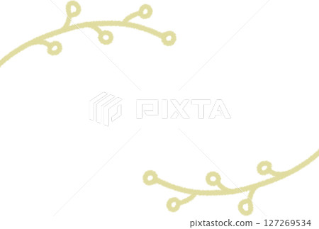 A simple frame of pale yellow deformed plants A simple frame of pale yellow deformed plants 127269534