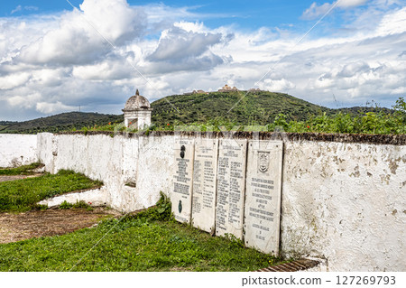 Elvas, Portugal - Mar 31, 2025: The old British Military Cemetery in Elvas, Portugal 127269793