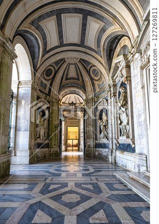 Mafra, Portugal - Apr 11, 2025: Interior of the Mafra National Palace at Mafra, Portugal. 127269811