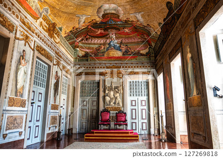 Mafra, Portugal - Apr 11, 2025: Interior of the Mafra National Palace at Mafra, Portugal. 127269818