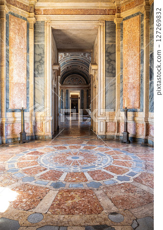 Mafra, Portugal - Apr 11, 2025: Interior of the Mafra National Palace at Mafra, Portugal. 127269832