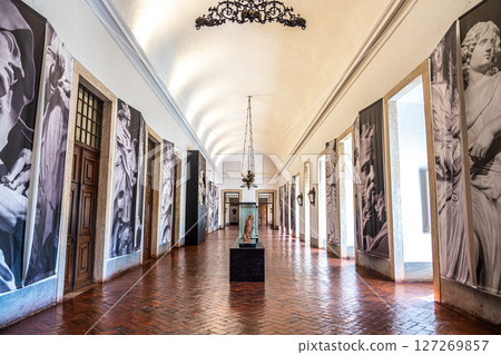 Mafra, Portugal - Apr 11, 2025: Interior of the Mafra National Palace at Mafra, Portugal. Mafra, Portugal - Apr 11, 2025: Interior of the Mafra National Palace at Mafra, Portugal. 127269857