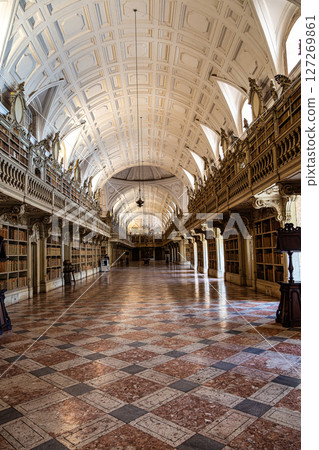 Mafra, Portugal - Apr 11, 2025: Interior of the Mafra National Palace at Mafra, Portugal. 127269861