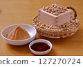 Soybeans, miso and soy sauce 127270724