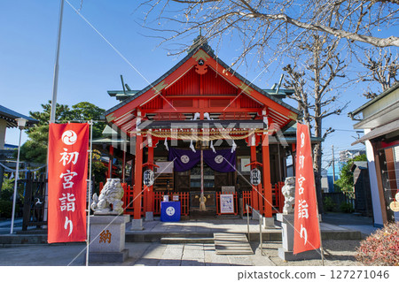 東京都葛飾區葛飾冰川神社參拜殿 127271046