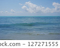 Seascape of Indian Ocean from jambiani beach in African Zanzibar island in Tanzania 127271555