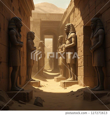 Desert stone statue dungeon 127271613