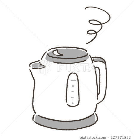 Illustration of a broken electric kettle 127271832