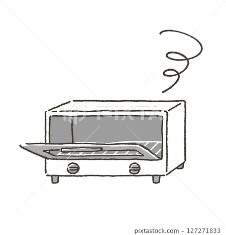 Illustration of a broken toaster 127271833