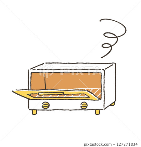 Illustration of a broken toaster 127271834