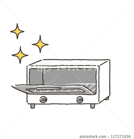 Clean toaster illustration Clean toaster illustration 127271836