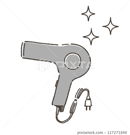 Clean hair dryer illustration 127271840