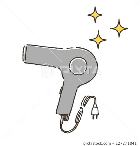 Clean hair dryer illustration Clean hair dryer illustration 127271841