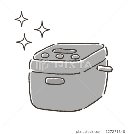 Illustration of a clean rice cooker 127271848