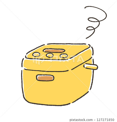 Illustration of a broken rice cooker Illustration of a broken rice cooker 127271850