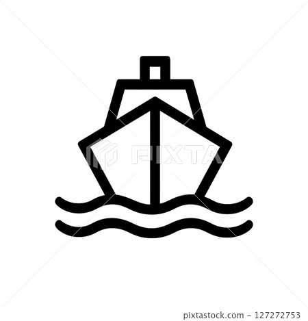 簡單的船圖標 127272753