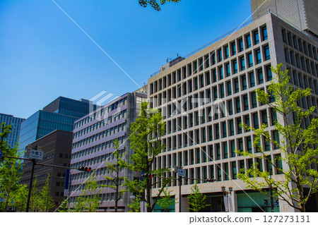 [Osaka Scenery] Buildings along Midosuji (from Yodoyabashi to Shinsaibashi) 127273131