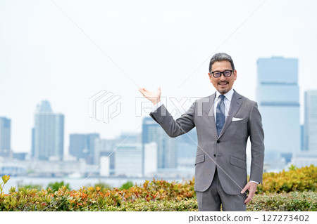 City businessman, buildings City businessman, buildings 127273402