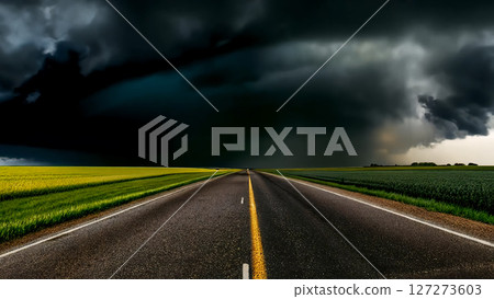 Dark and ominous storm clouds approaching Dark and ominous storm clouds approaching 127273603