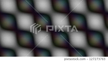 Abstract geometric colorful graphic design print honeycomb pattern. Vector illustration. 127273783