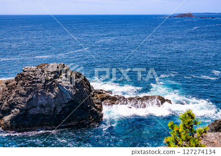 A small fishing port and cape in Rikuzentakata, Iwate Prefecture A small fishing port and cape in Rikuzentakata, Iwate Prefecture 127274134
